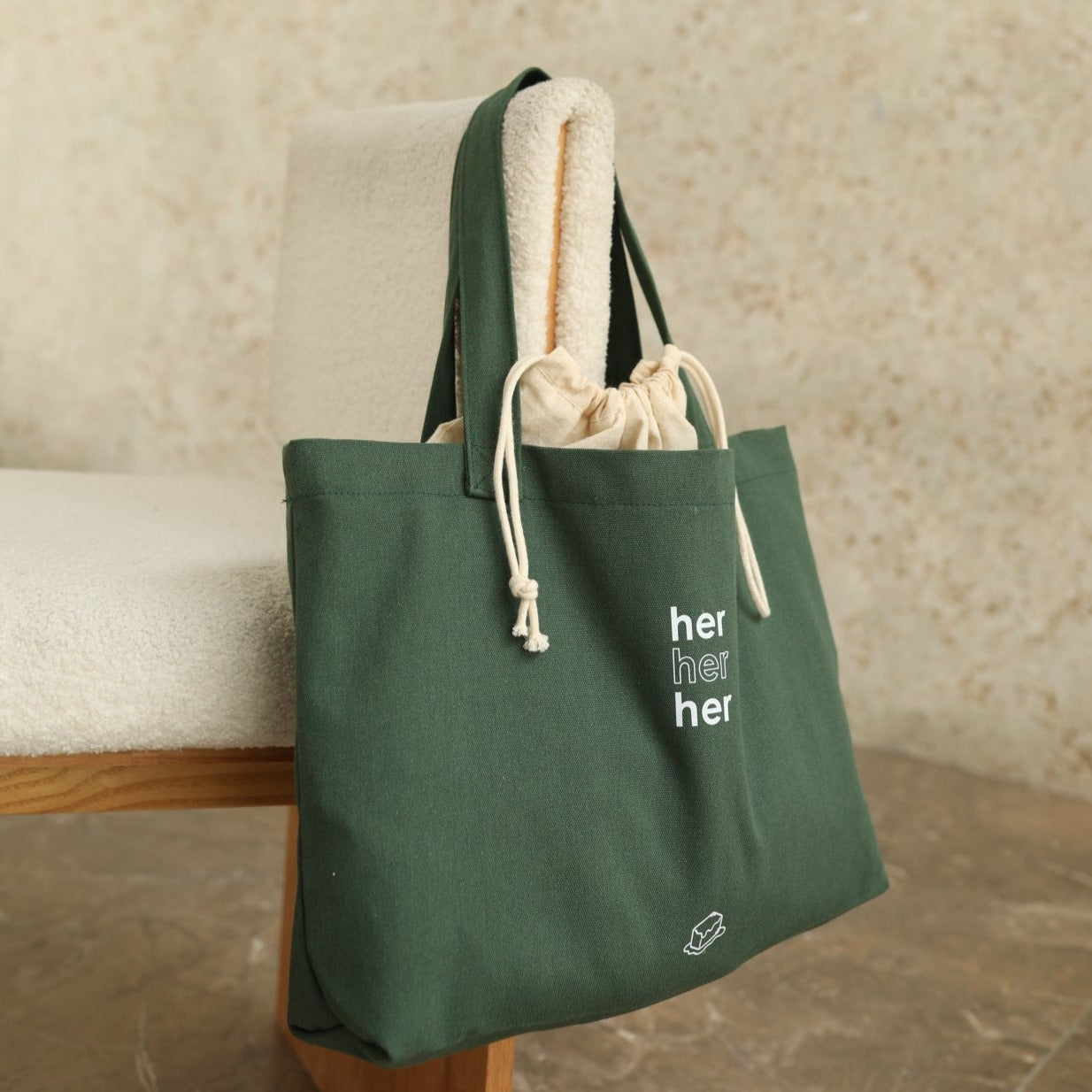 Fei tote bag - dark green