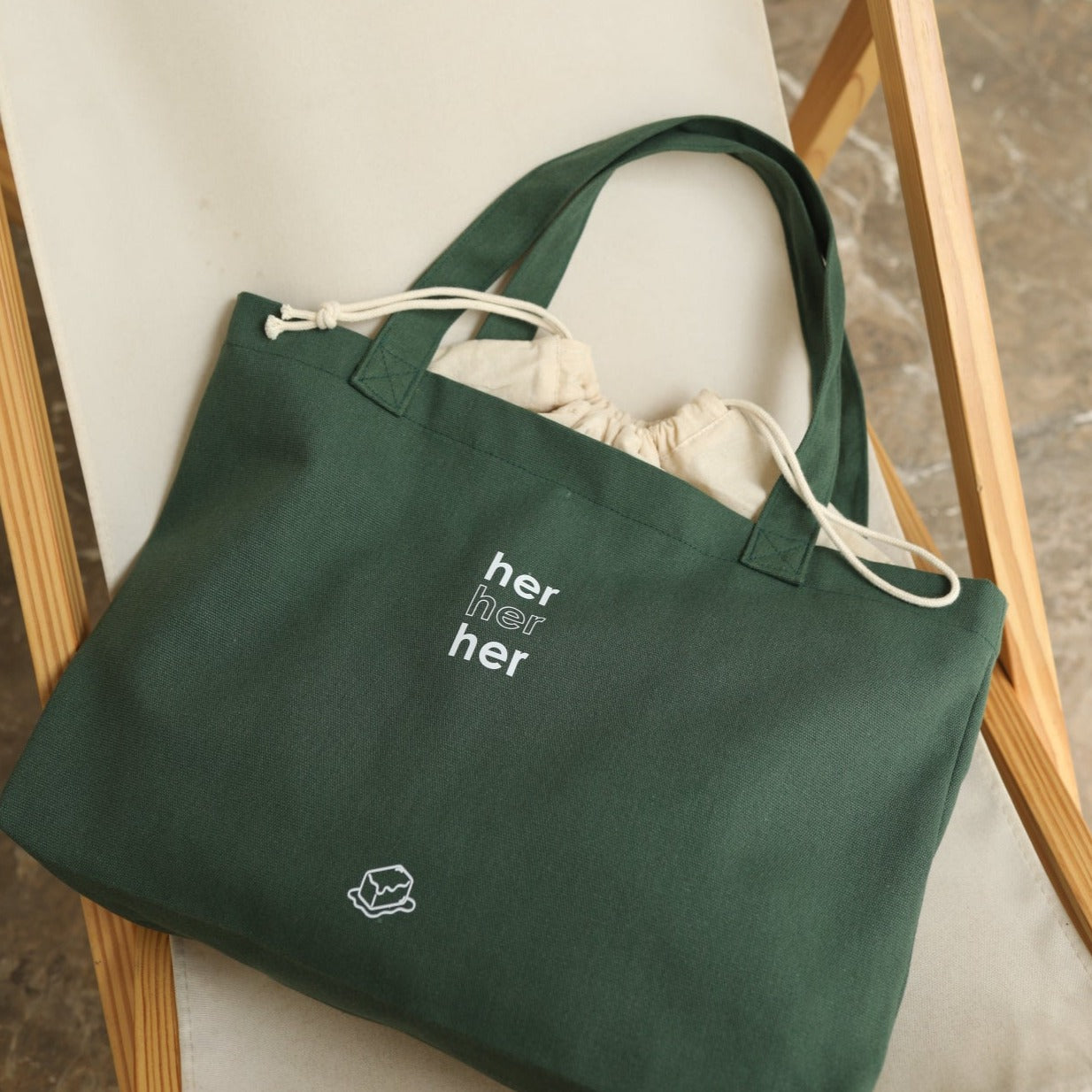 Fei tote bag - dark green