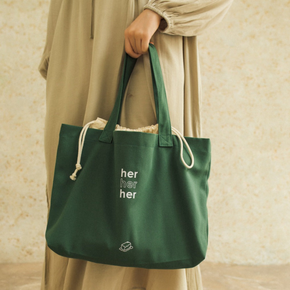 Fei tote bag - dark green