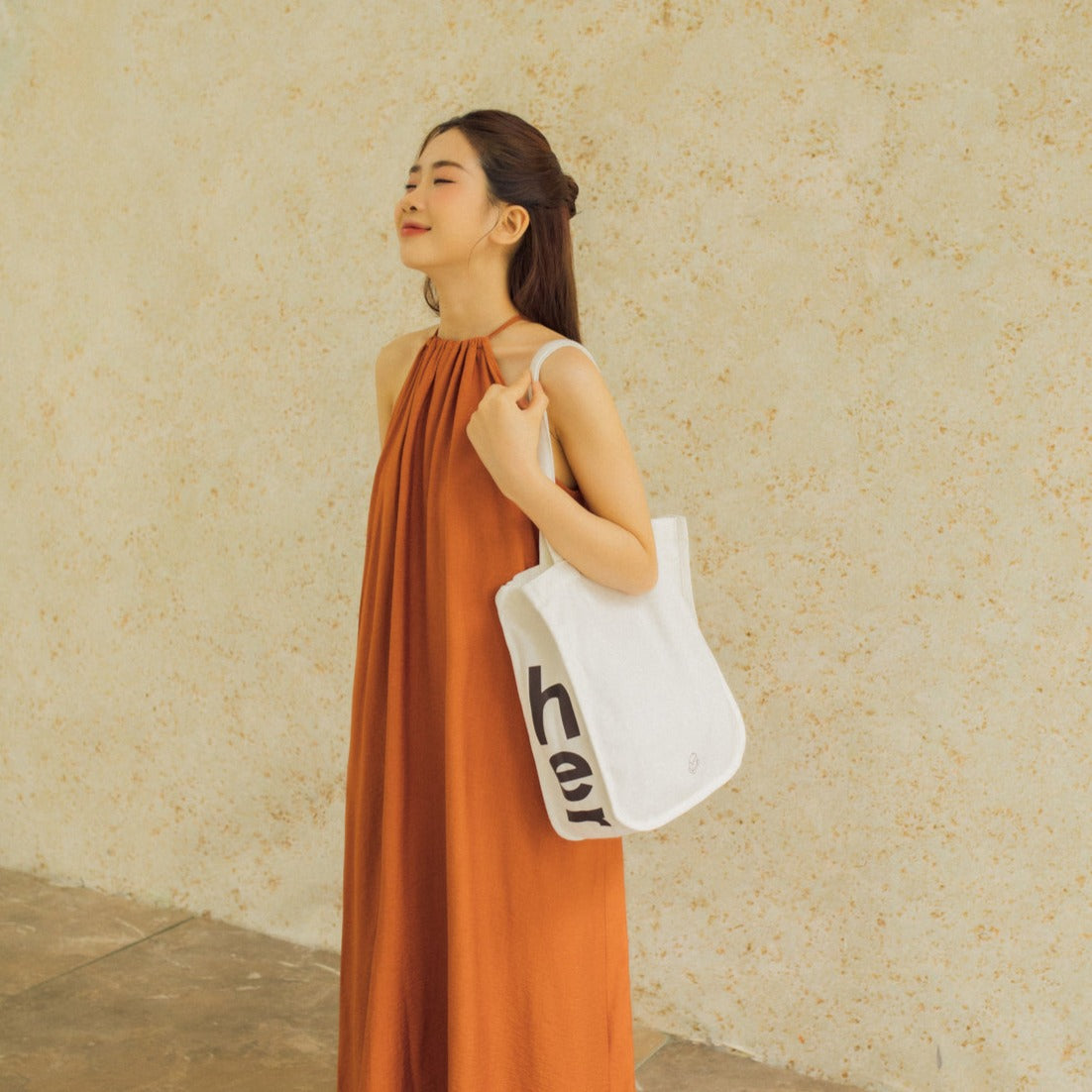 Lily tote bag - white